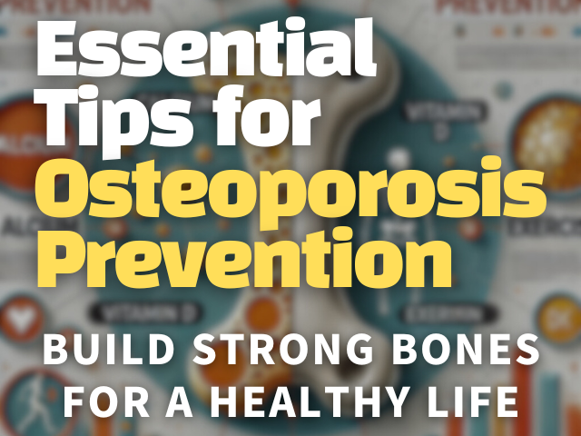 Osteoporosis prevention tips with healthy lifestyle image.