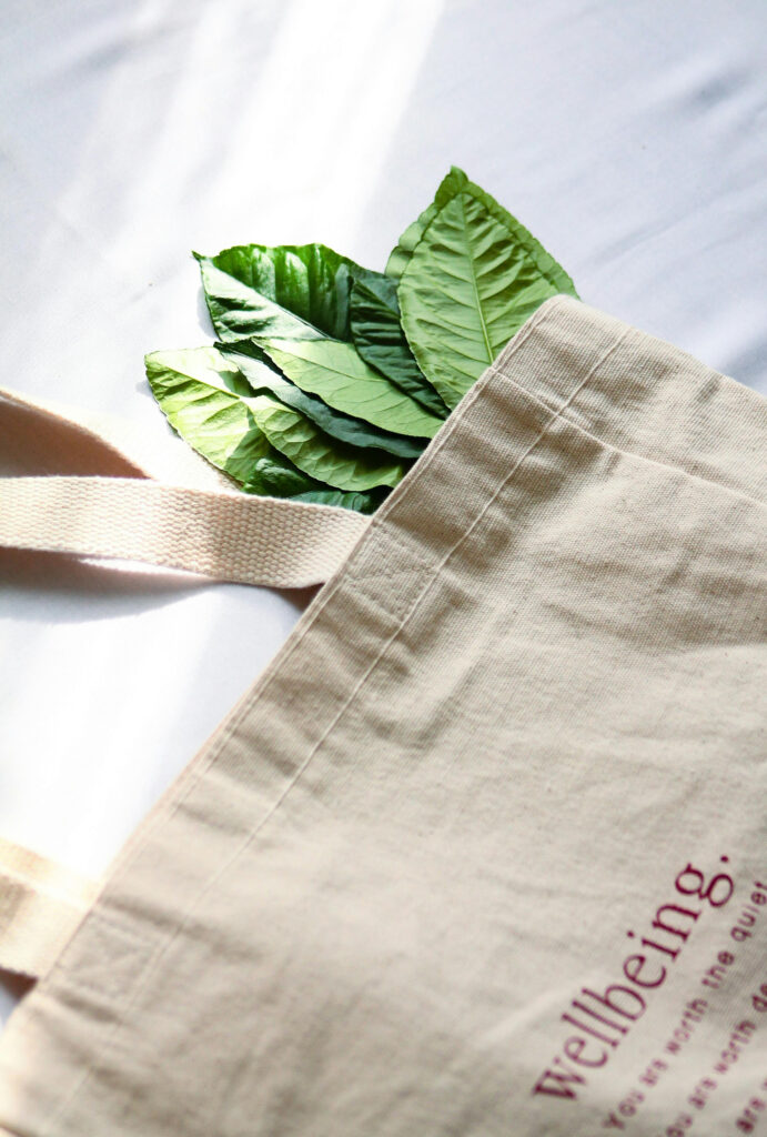 Reusable eco bag for zero waste lifestyle